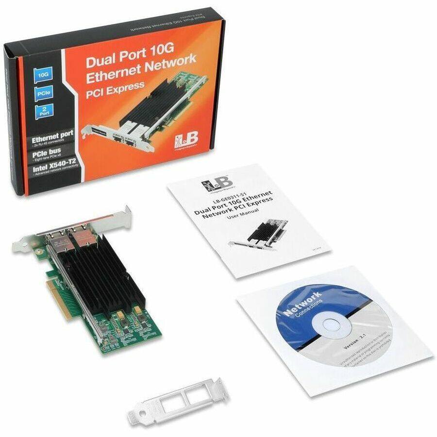 Dual Port 10G Ethernet Network PCI Express

10G
PCIe
2 Port

Ethernet port
PCIe bus
Intel X540-T2

LB-GE0311-51

Dual Port 10G Ethernet Network PCI Express User Manual

Network Connections
Version 2.1