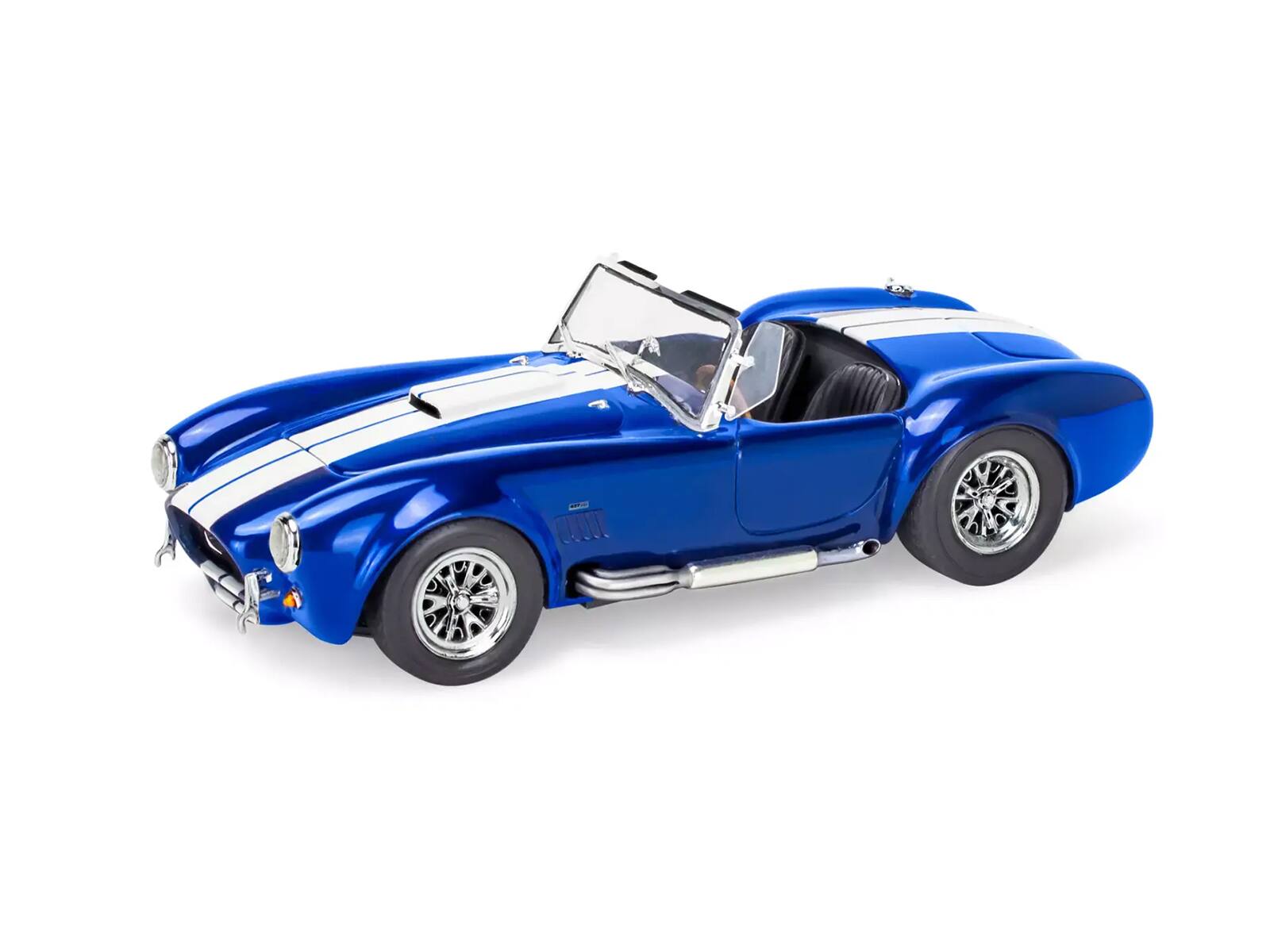 Angle. Revell - Level 4 Model Kit Shelby Cobra 427 S/C 1/24 Scale Model by Revell - Blue.