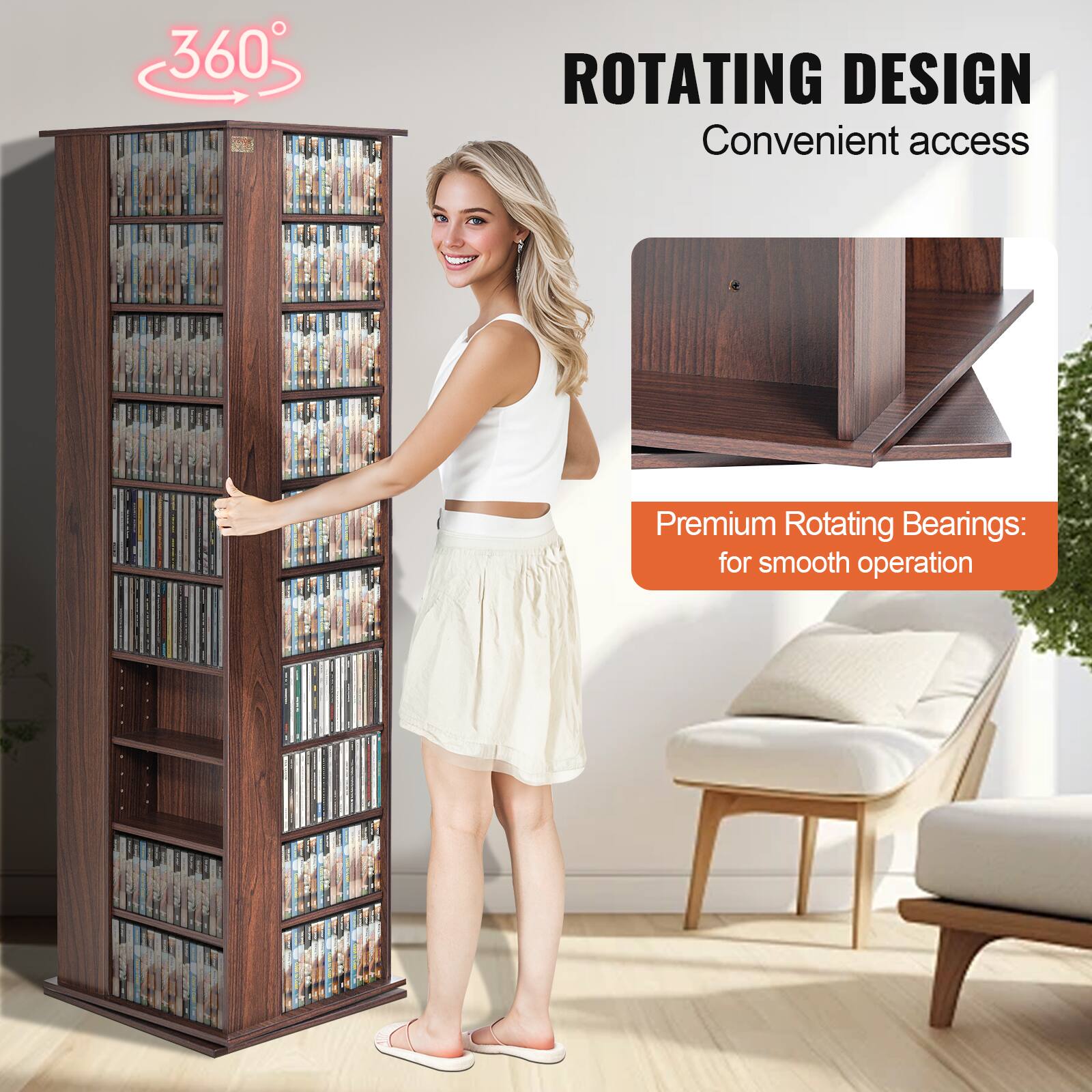 360°

ROTATING DESIGN  
Convenient access

Premium Rotating Bearings:  
for smooth operation