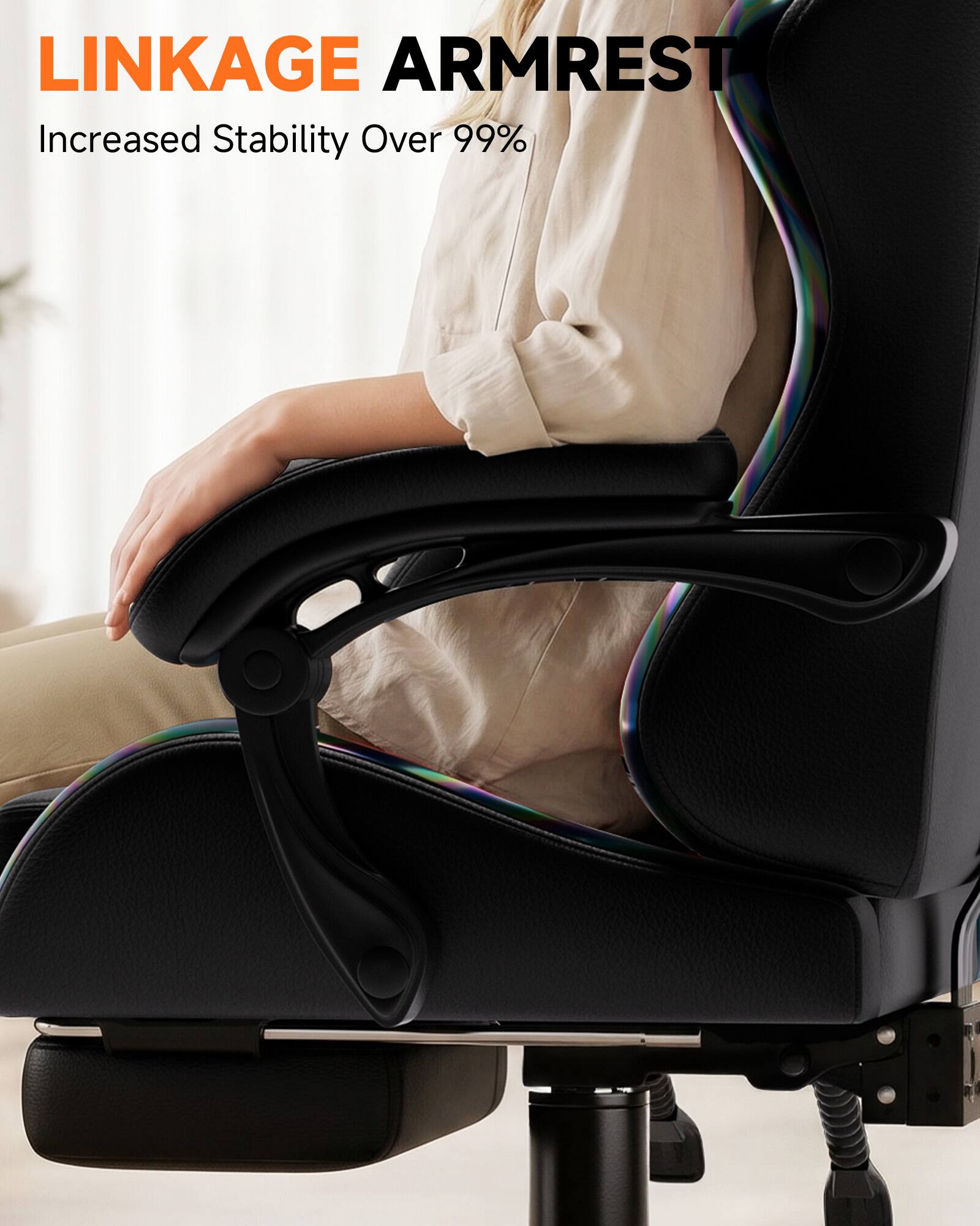 LINKAGE ARMREST  
Increased Stability Over 99%