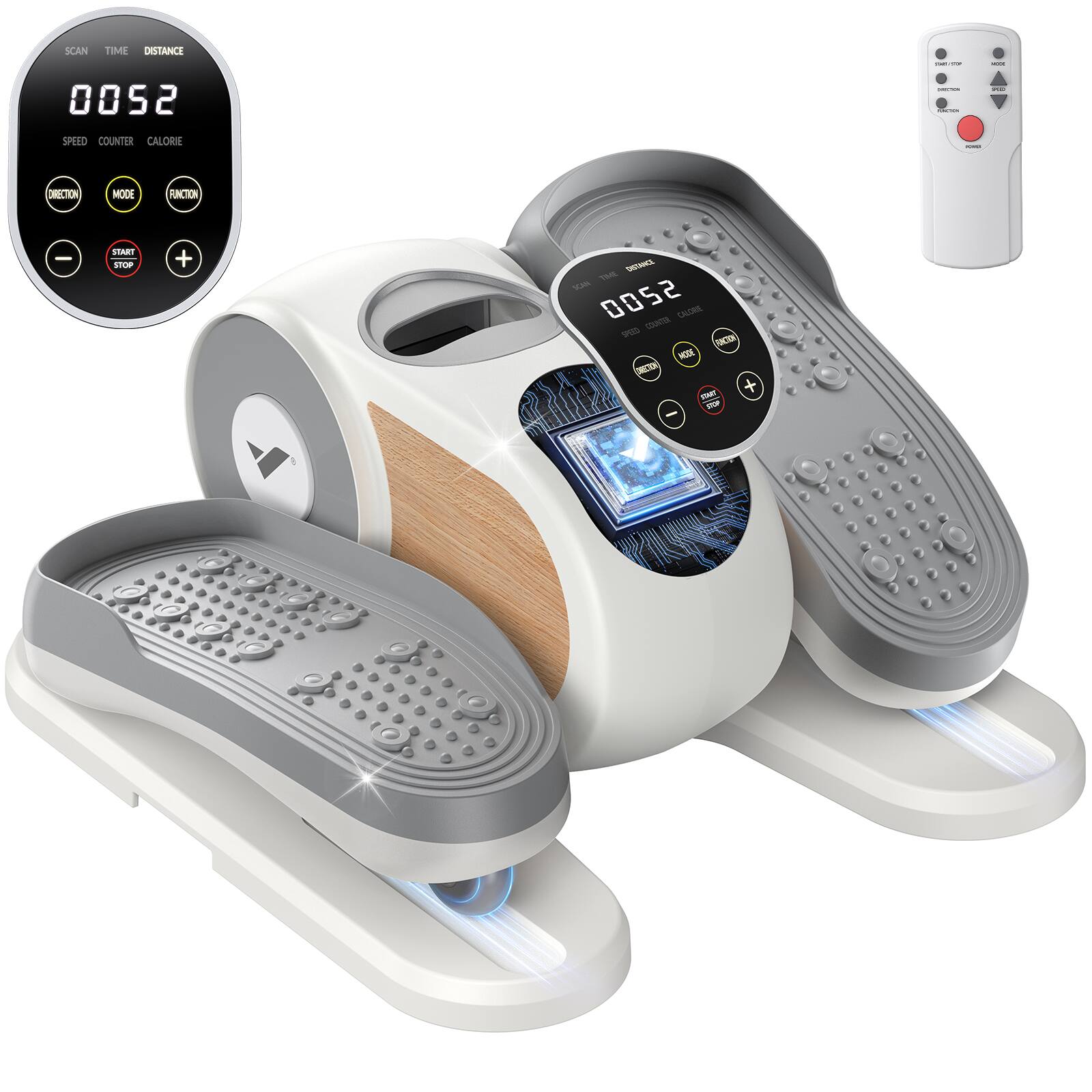 SCAN TIME DISTANCE: 0052  
SPEED COUNTER CALORIE  
DIRECTION MODE FUNCTION  
START STOP  
+ -  
0052  
LOB - - WRE CIN TRT + - - CAA0