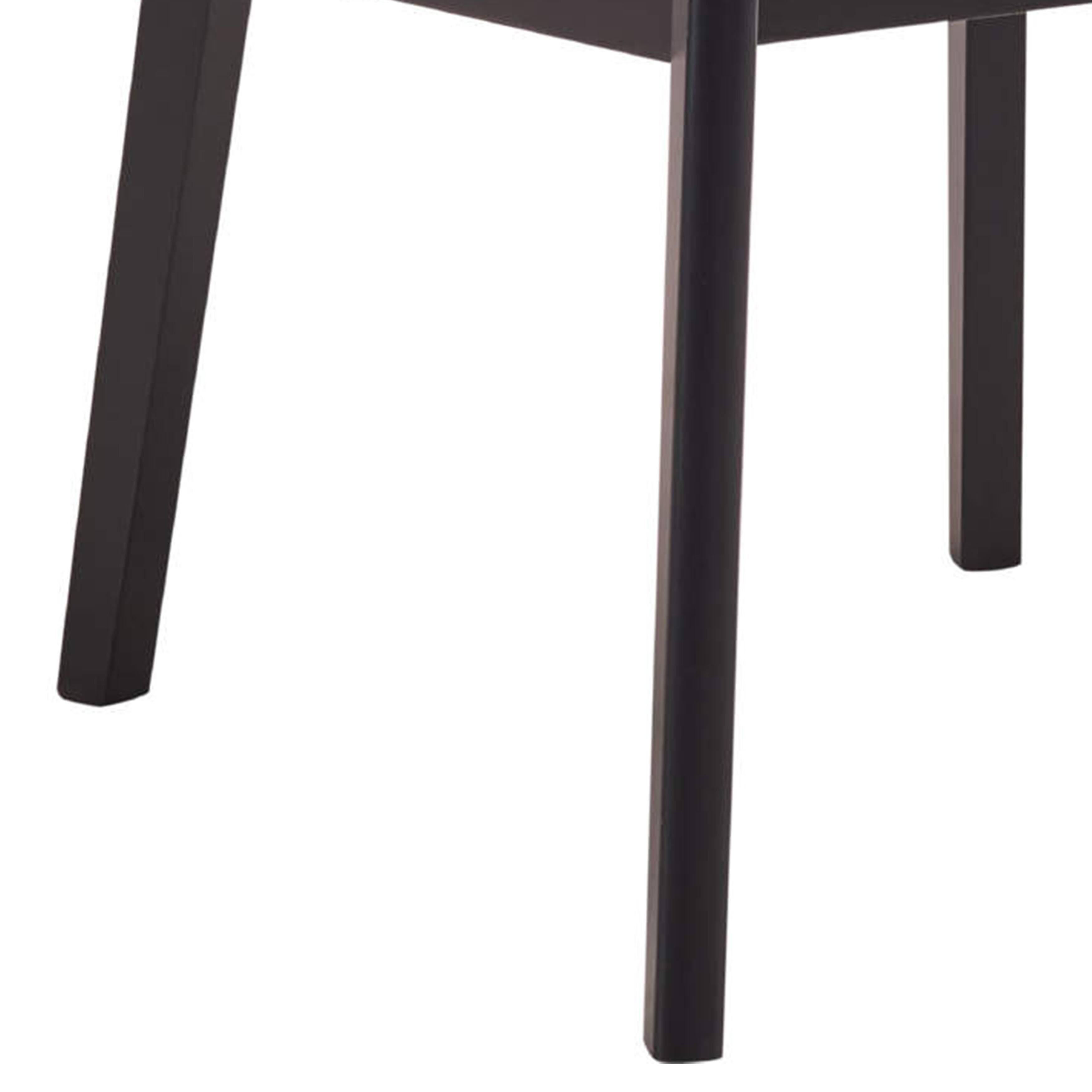 Alt View 3. Manhattan Lane - Iora 22 Inch Side Dining Chair Set of 2, Ergonomic, Brown Fabric - Brown, Black.