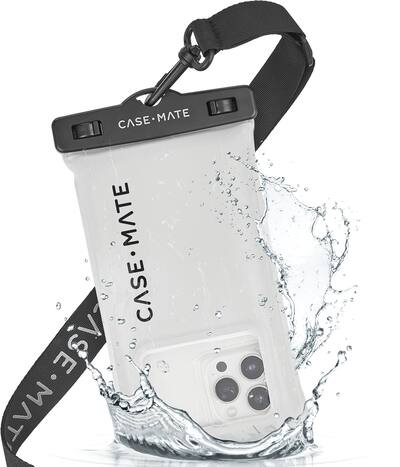 Case-Mate - Sand Dollar Waterproof Floating Pouch for most Cell Phones - Gray/Black Case-Mate - Sand Dollar Waterproof Floating Pouch for most Cell Phones - Gray/Black