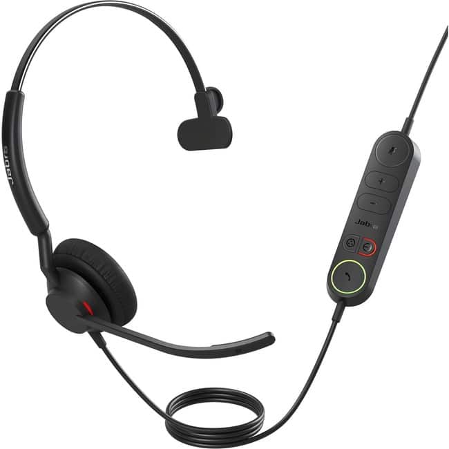 Jabra - ENGAGE 40 Headset - Mono - USB Type C - Wired - 50 Hz to 20 kHz - Over-the-head - Monaural - Supra-aural - 5.25 ft - Unknown