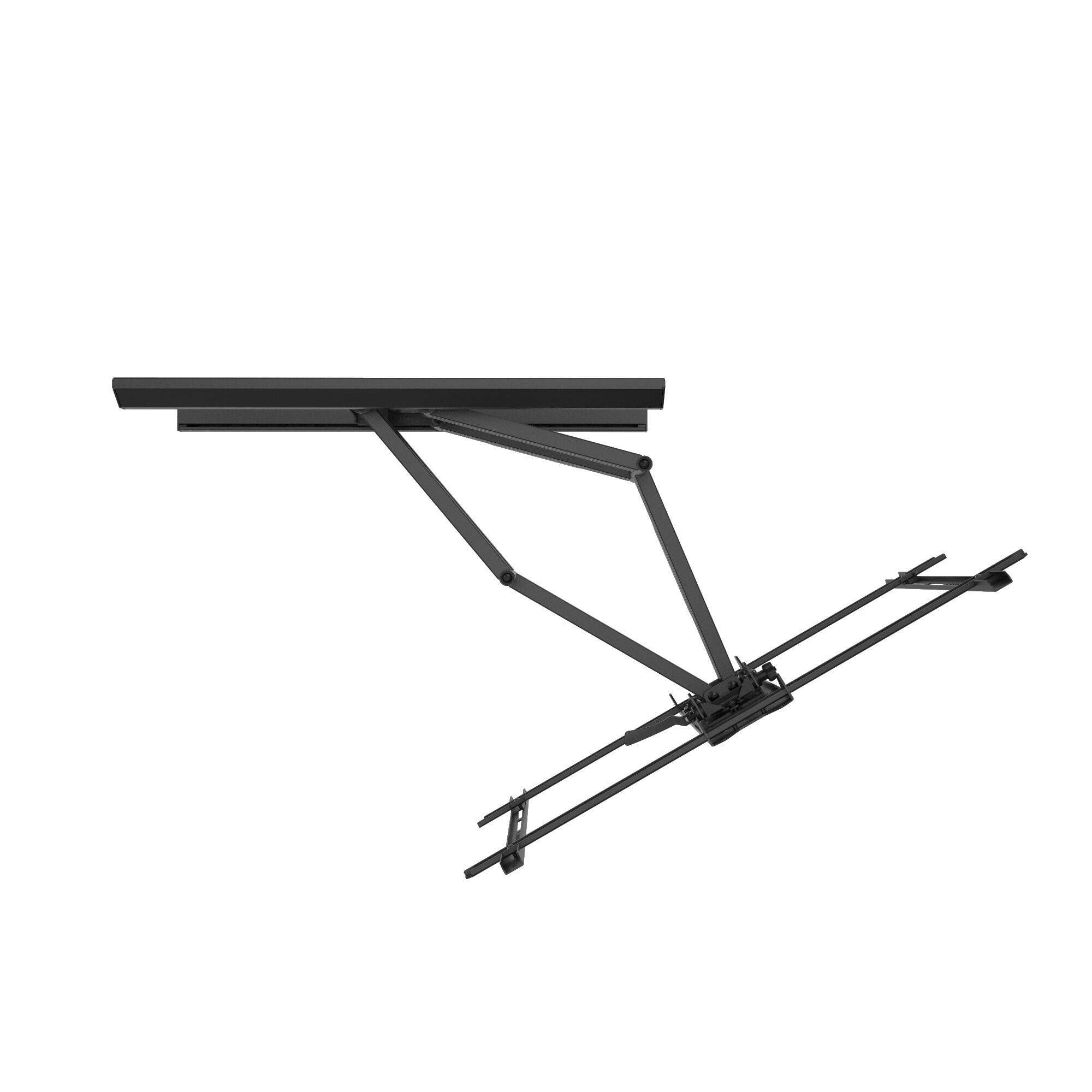 Back. Kanto - Pro Series Full Motion TV Wall Mount with Adjustable Offset for 55" - 120" TVs - Black.
