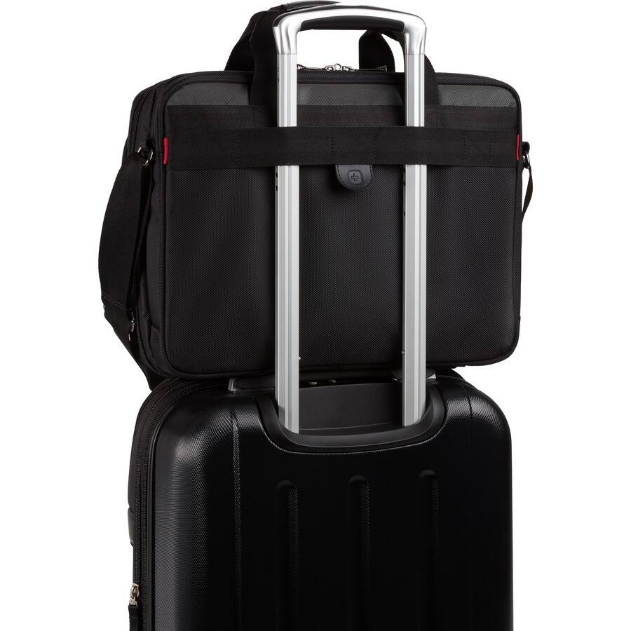 Alt View 2. Wenger - WENGER LEGACY BLK TOP LOAD CASE DBL GUSSET 15.6IN WA-7652-14F00 - Black.
