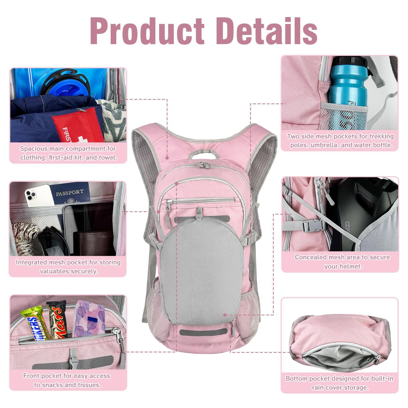 Cozy Serene 18l Water resistant Hydration Backpack Fits For 2l 3l Water ...