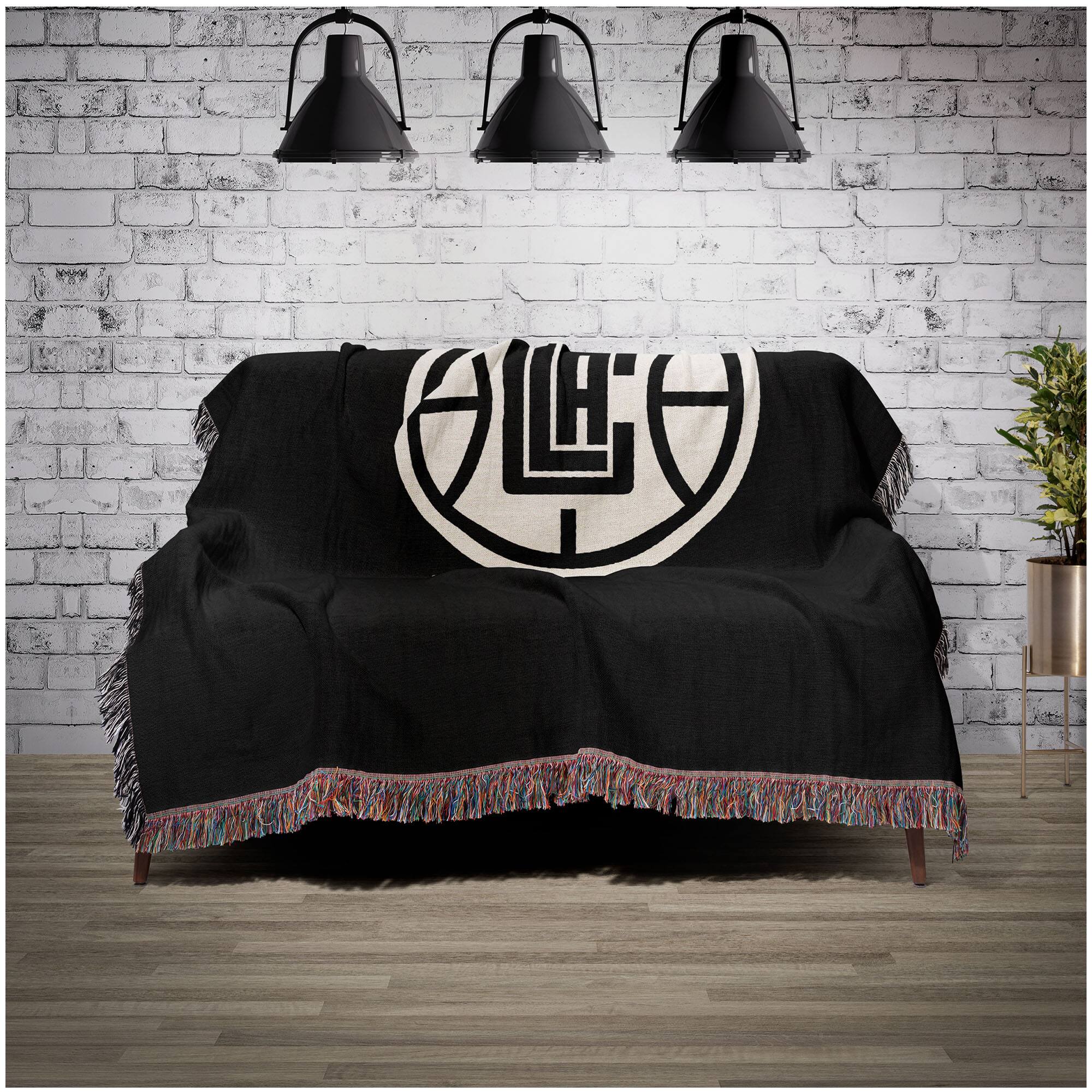 Alt View 1. Chad & Jake - LA Clippers Woven Blanket - Black.