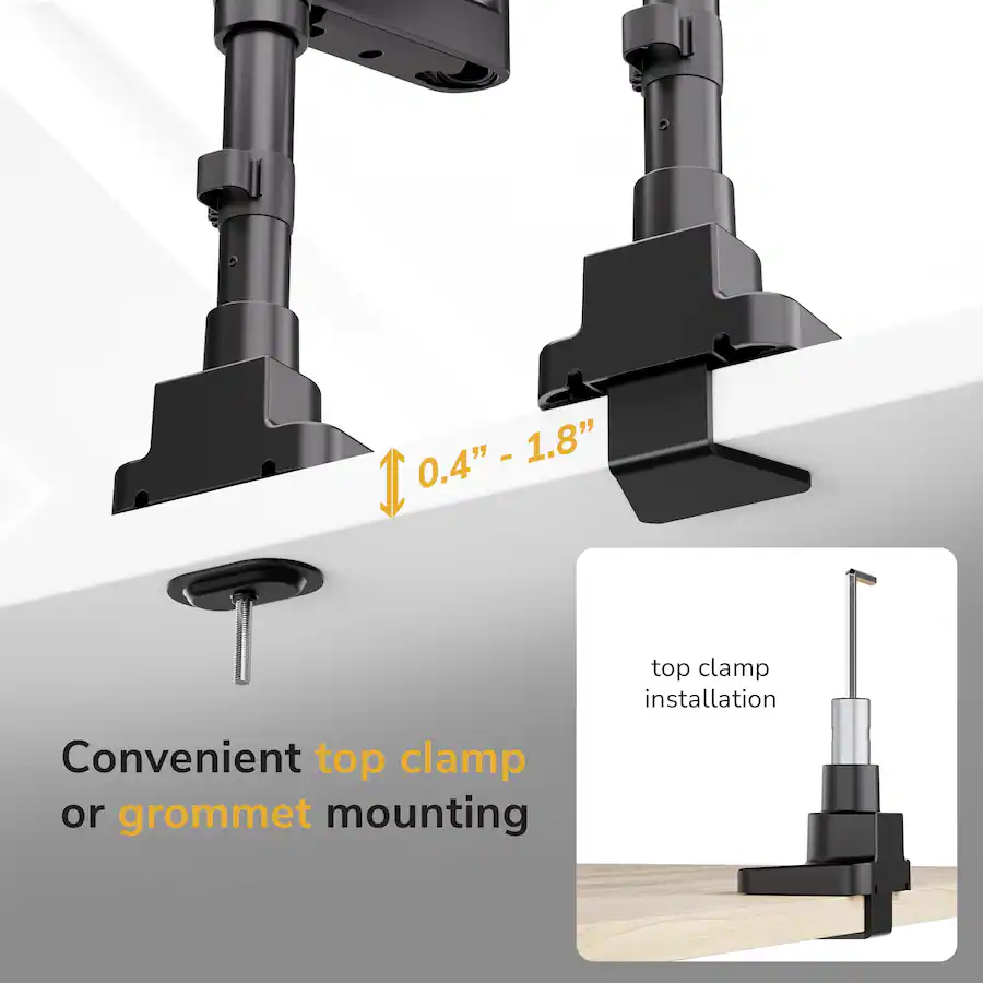 Mount It! Heavy Duty Dual Stacking Monitor Mount for 24 49 Inch ...