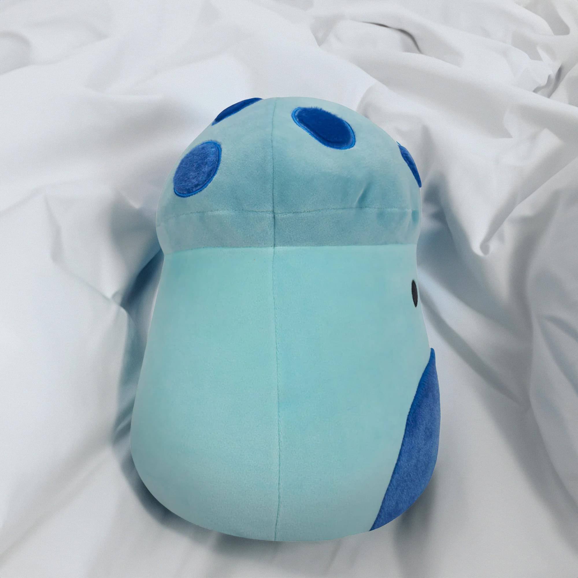 Alt View 5. Kellytoy - Squishmallow 12 Inch Plush | Ankur the Teal Mushroom - Blue.