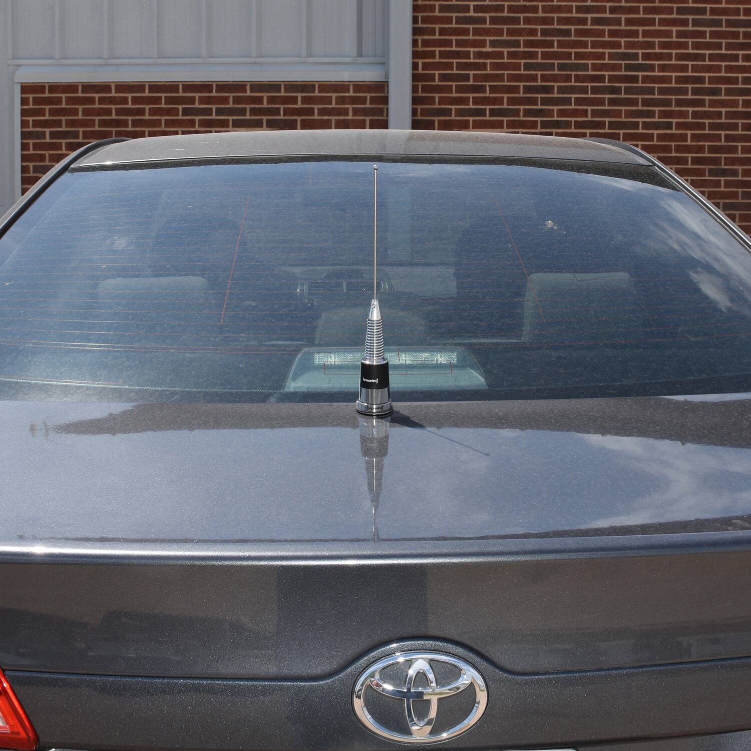 Alt View 1. Browning - 200-Watt 450-470 MHz 3-dBd-Gain UHF Antenna with Spring and NMO Mounting BR-176-S - Stainless Steel.