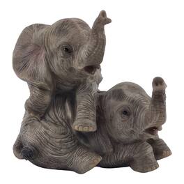 FC Design - 4.25"W Elephant with Baby Figurine Statue Office Desk Tabletop Home Decor Gift - Multi-Color