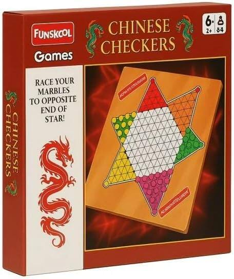 FUNSKOOL Games
CHINESE CHECKERS
RACE YOUR MARBLES TO OPPOSITE END OF STAR!
6+
2-4
CHINESE CHECKERS