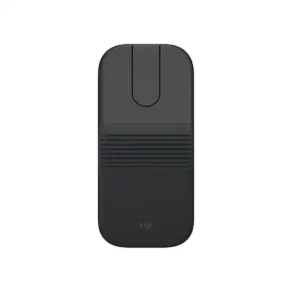 Front. Logitech - Logitech Mobi Fold for Business, Foldable Wireless Mouse with Touch Scroll, Logi Bolt Receiver, Bluetooth - Black.