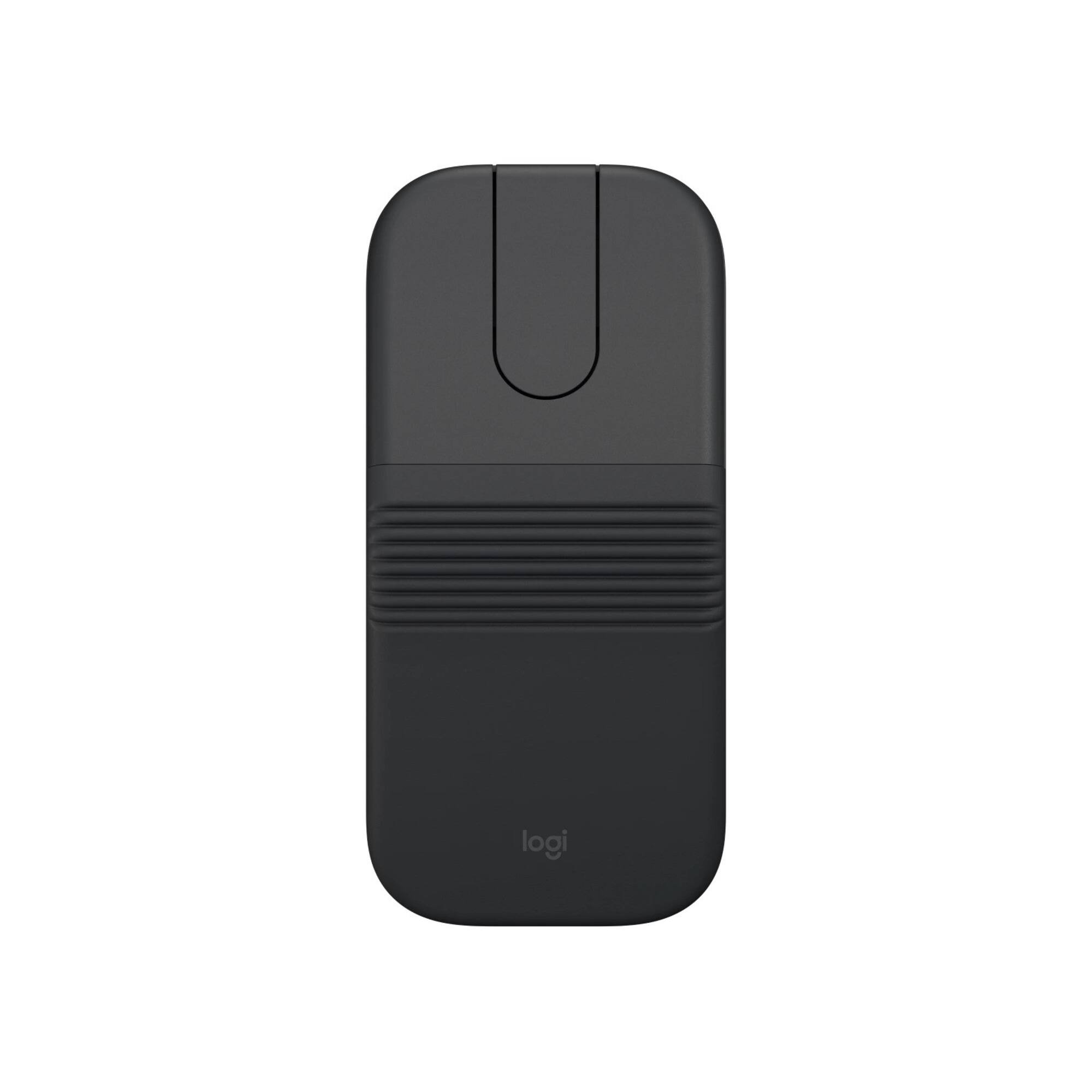 Logitech - Mobi Fold for Business, Foldable Wireless Mouse with Touch Scroll, Logi Bolt Receiver, Bluetooth - Wireless - Black