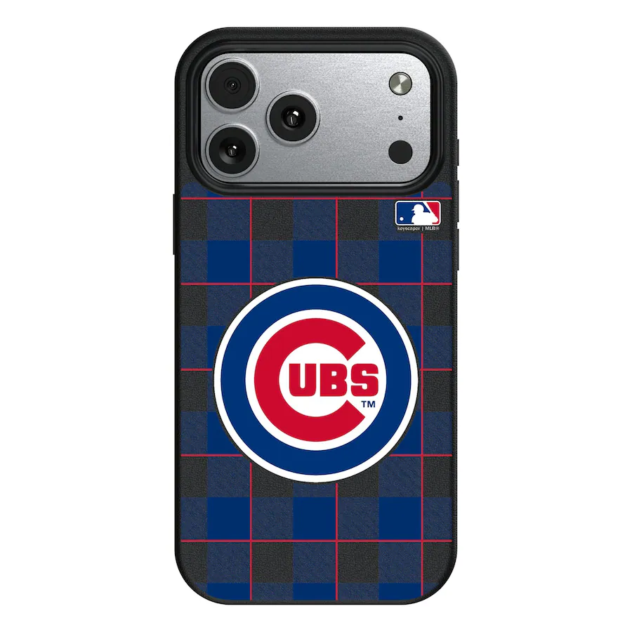 Mlb Case Keyscaper MLB Chicago Cubs Plaid Magnetic Bump iPhone Case 16 Plus ...