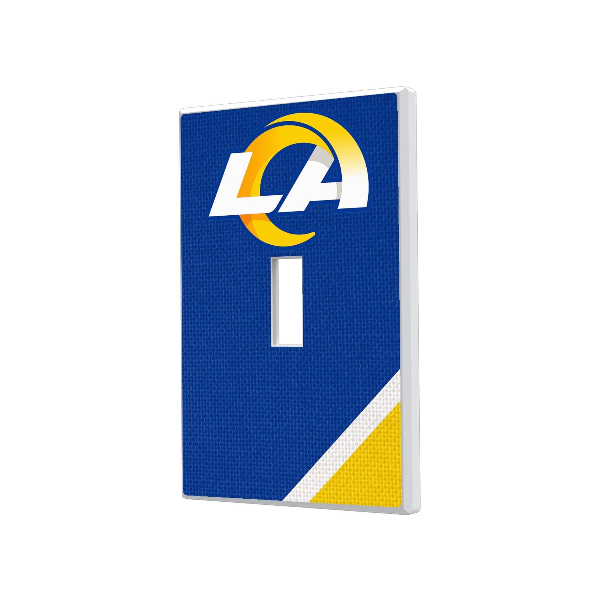 Keyscaper - Los Angeles Rams Diagonal Stripe Single Toggle Light Switch Plate - Multicolor price history on PriceWatchPro