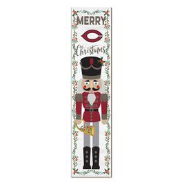 Jardine - UChicago Maroons 11" x 46" Nutcracker Holiday Leaner Sign - White