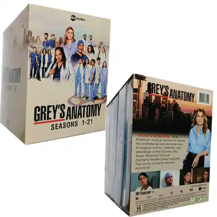 Front. Grey's Anatomy Complete Series Season 1-21 (DVD.