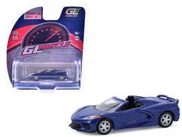 Greenlight - 2021 Chevrolet Corvette Stingray Convertible Elkhart Lake "GreenLight Muscle" Series 30 1/64 - Blue