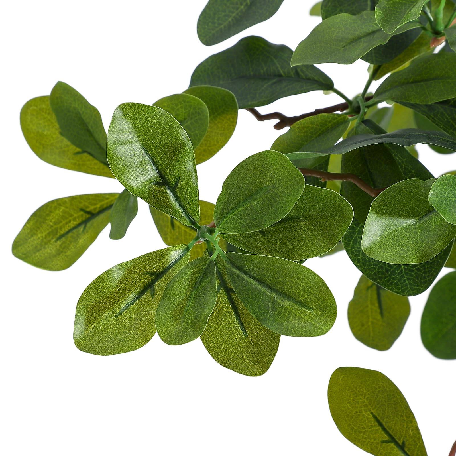 Alt View 1. Homhougo - 6FT Faux Black Olive Tree, Fake Olive Tree Artificial Tree with Lights - Green.