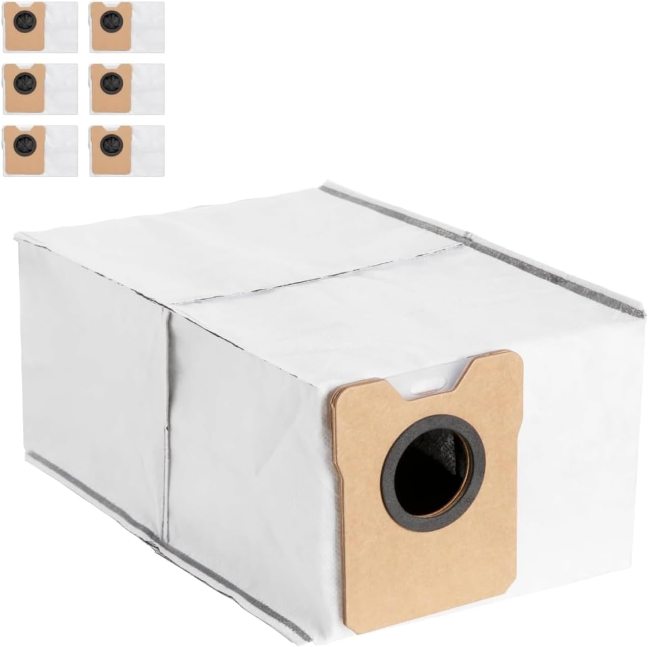 Alt View 4. eufy - eufy Robot Vacuum Omni C20, Robot Vacuum and Mop Combo + Official Accessories, 6-Pack Large Capacity Dust Bags - black.