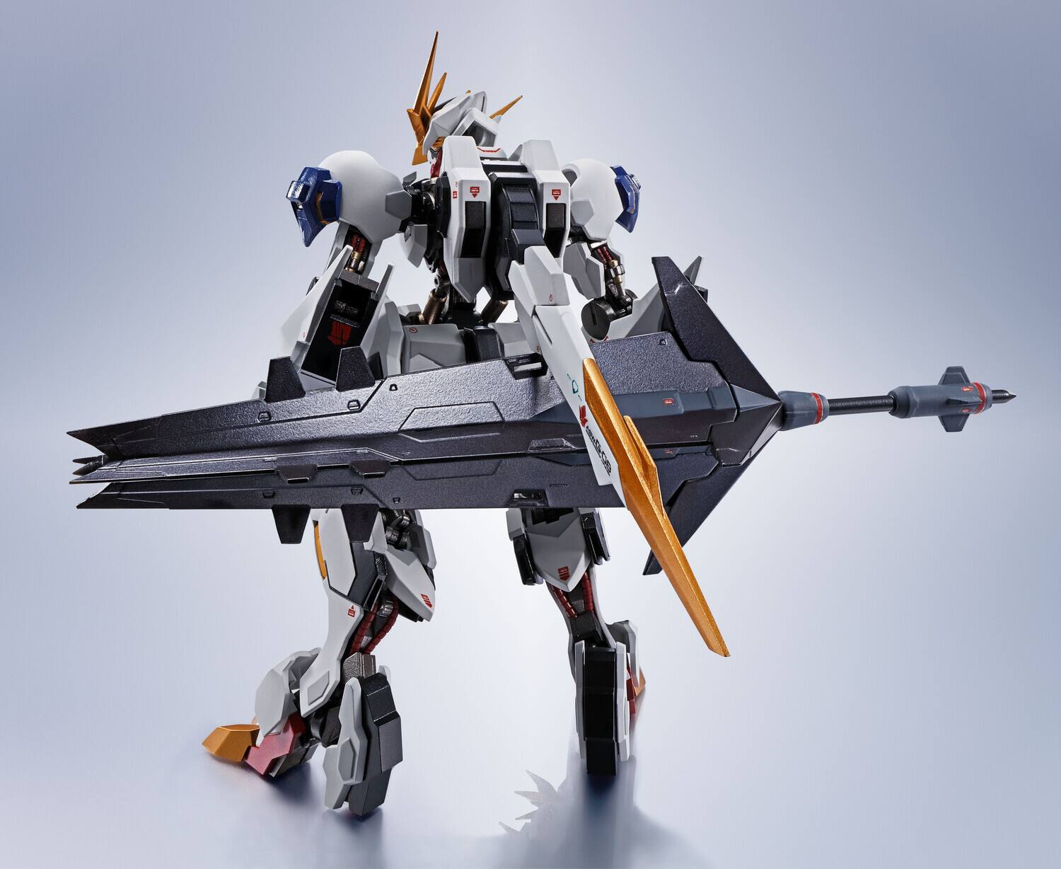 Alt View 4. PopMarket - Tamashii Nations - Gundam - Metal Robot Spirits - Side MS Gundam Barbatos Lups Rex Action Figure   - COLLECTIBLES - Multicolor.