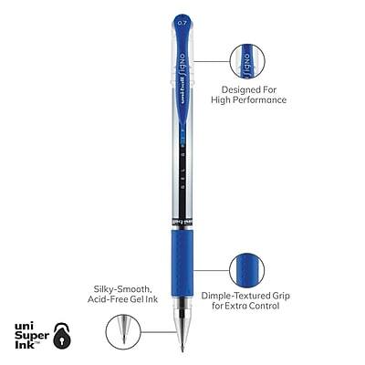 0.7 Ignite Uni-ball Signo  
Designed for High Performance  
Silky-Smooth, Acid-Free Gel Ink  
Dimple-Textured Grip for Extra Control  
uni Super Ink