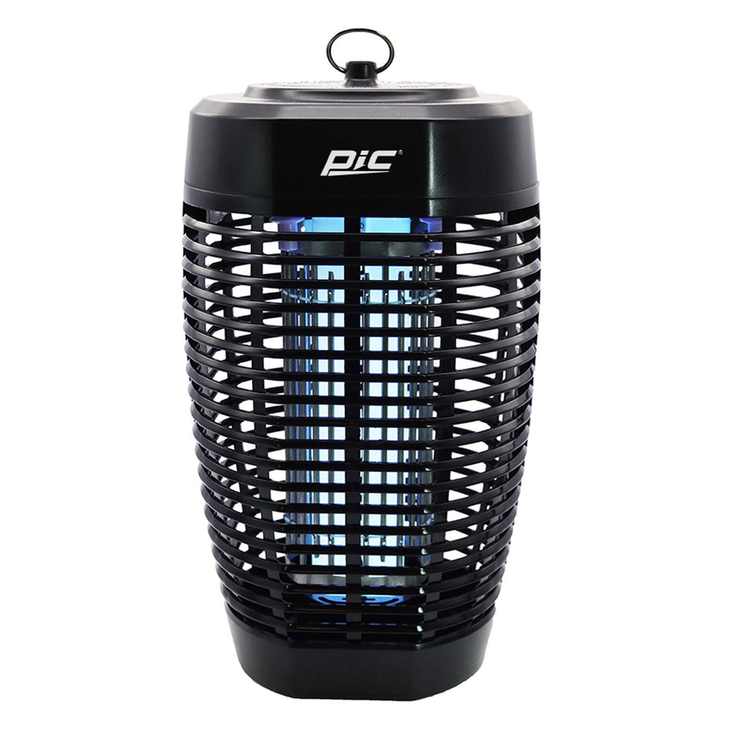 Front. PIC - 40-Watt Bug Zapper with Octenol Mosquito Lure - Black.