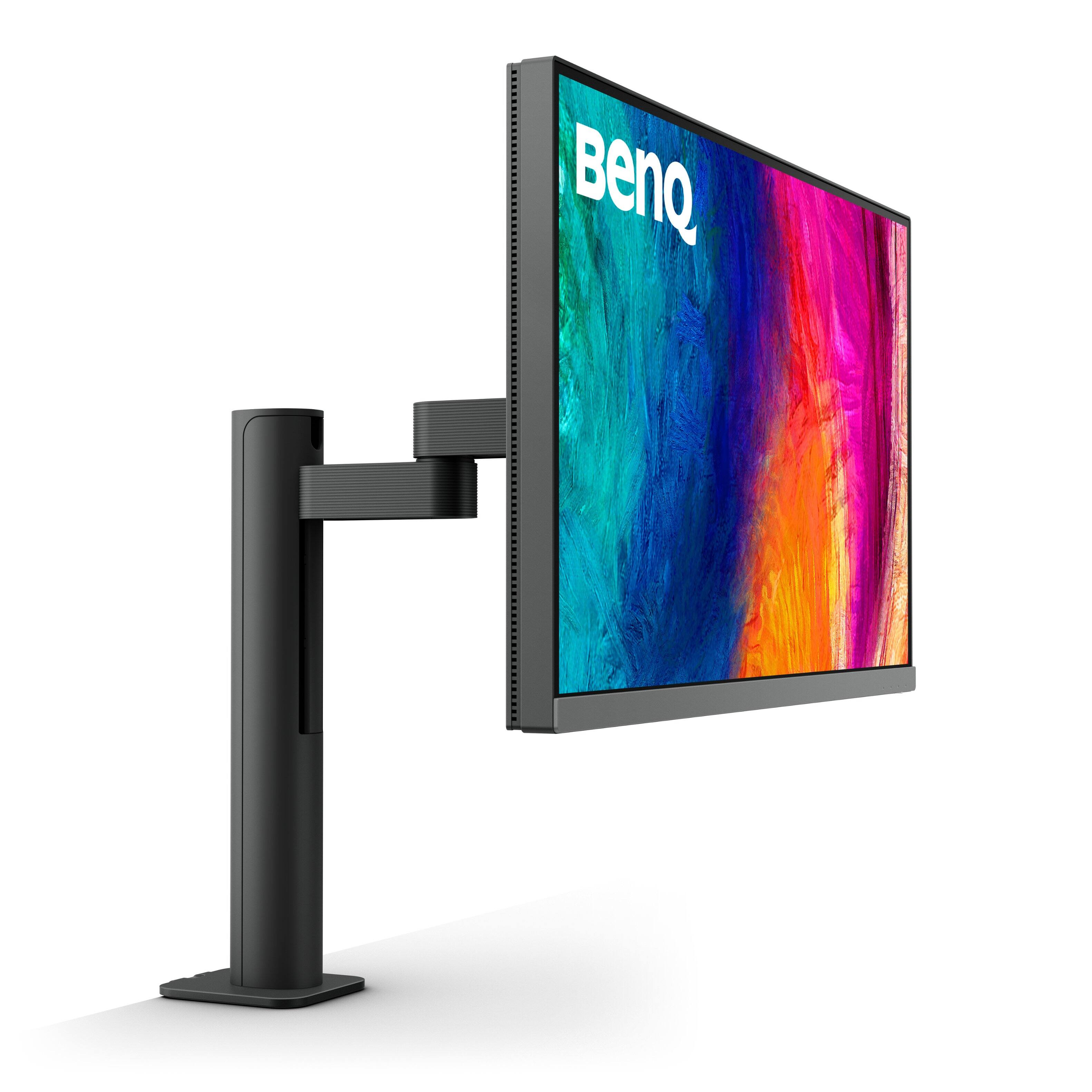 Left. BenQ - AQCOLOR PD2706UA Designer 27" IPS LED  4K UHD Monitor with DisplayHDR 400 and Ergo Stand (USB Type-C,HDMI,DP) - Gray.