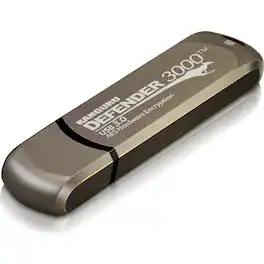 Kanguru Solutions - Kanguru Defender3000 FIPS 140-2 Certified Level 3, SuperSpeed USB 3.0 Secure Flash Drive, 16G - FIPS 140-2 Level 3 - Unknown