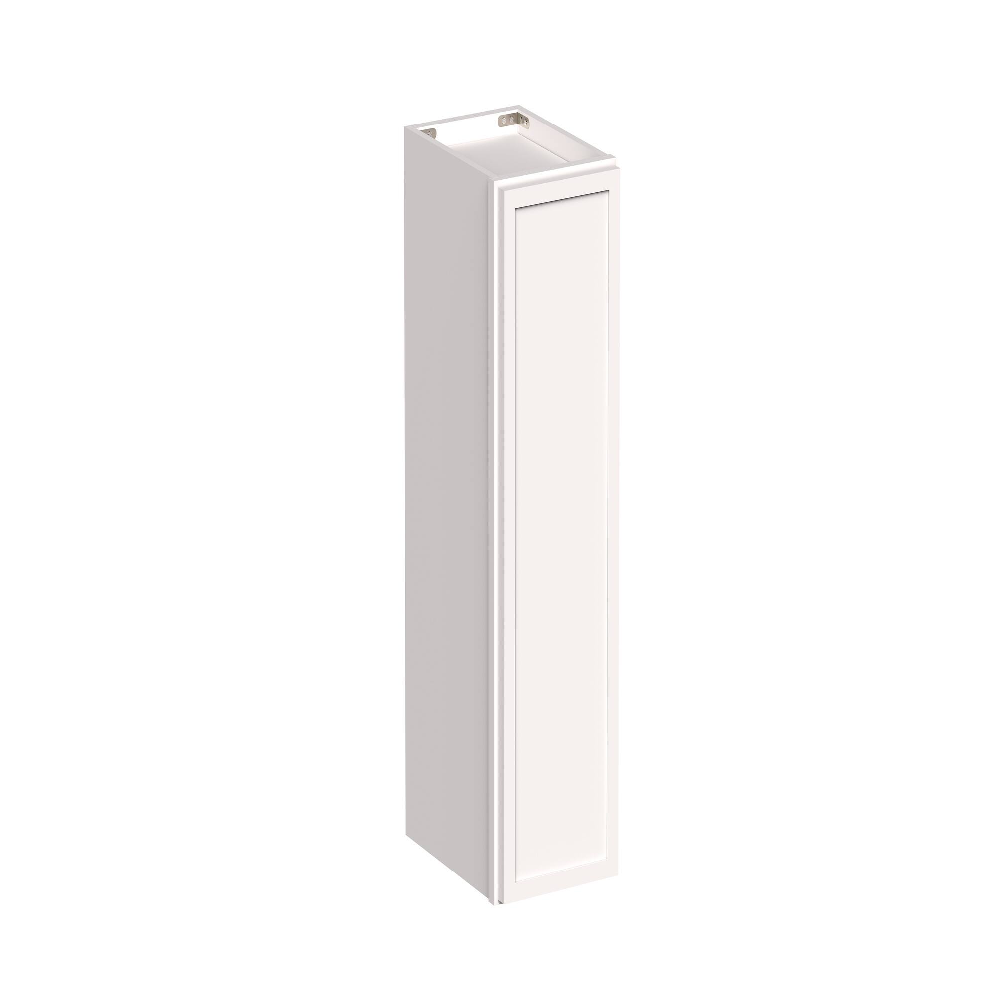 Angle. Boyel Living - 9-in W x 30-in H x 12-in D Slim Shaker RTA Kitchen Wall Cabinet with Soft-Close - Snow White.