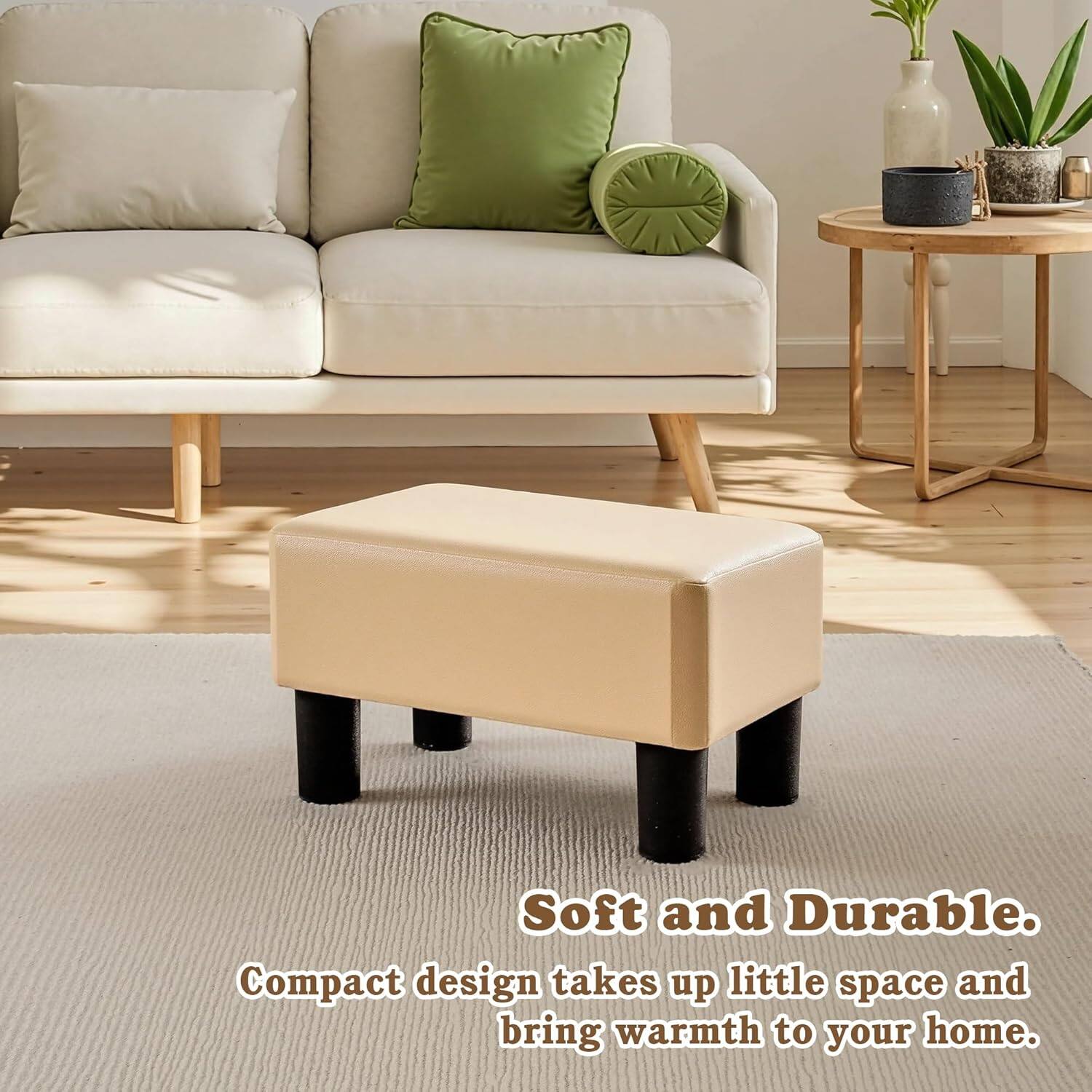 Soft and Durable.  
Compact design takes up little space and brings warmth to your home.