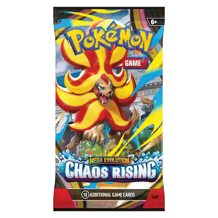 6+ Pokémon™ Game Mega Evolution Chaos Rising 10 Additional Game Cards