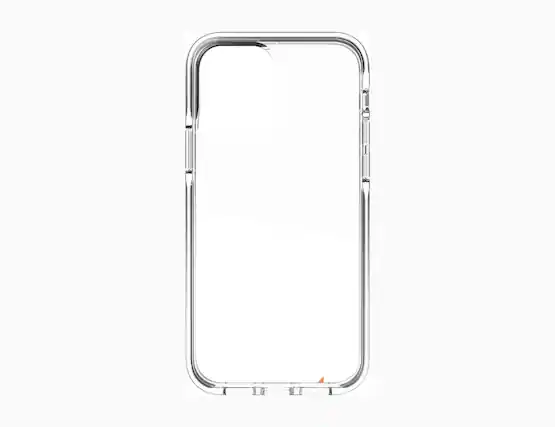 Front. Gear4 - Gear4 Piccadilly Case for iPhone 12 & iPhone 12 Pro - Clear/Black - Clear Black.