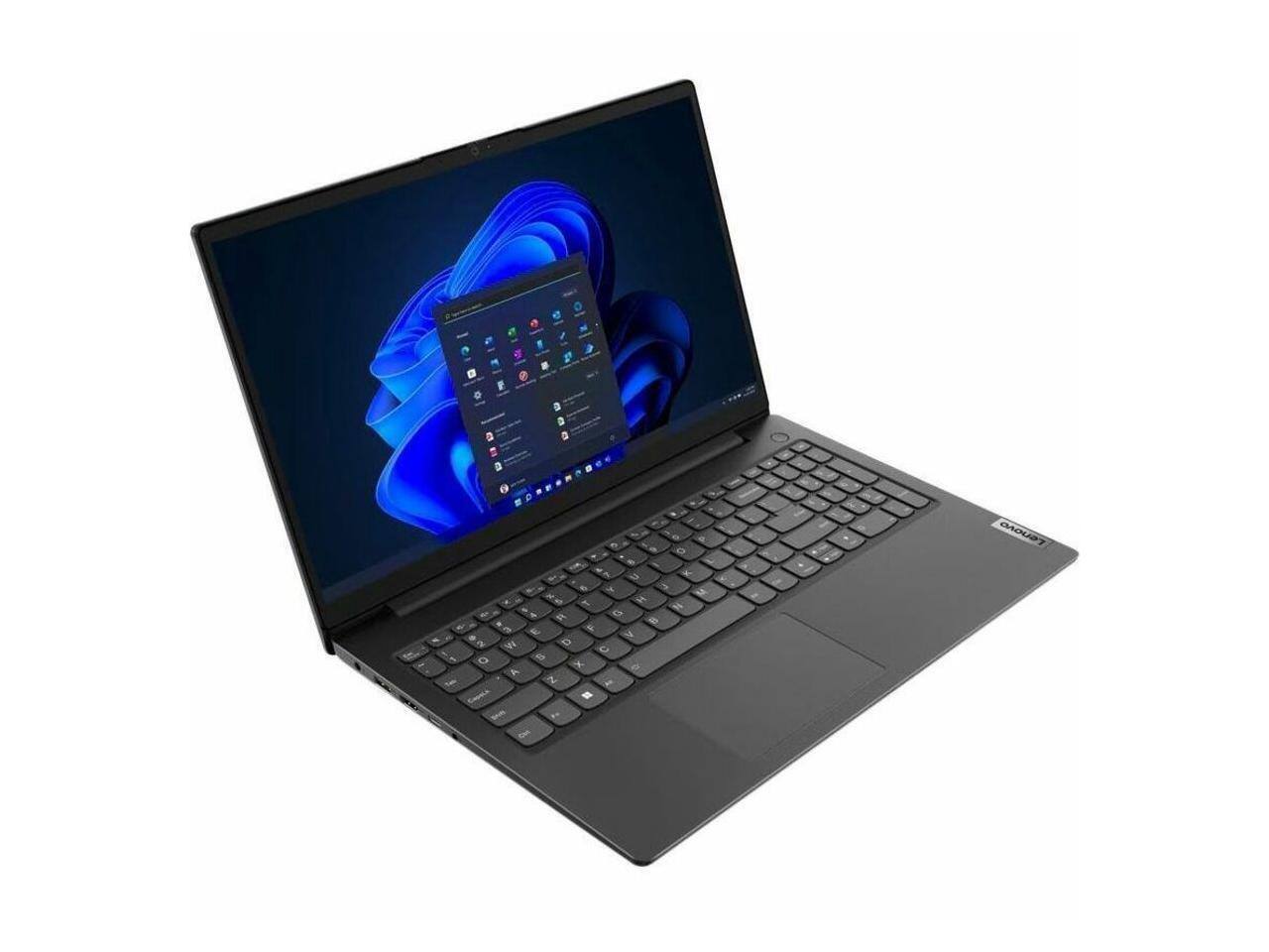 Front. Lenovo - Lenovo V15 G4 IRU 15.6" Intel Core i5-1335U  8GB Memory 256GB Storage Windows 10 Pro 83A10024US - Black.