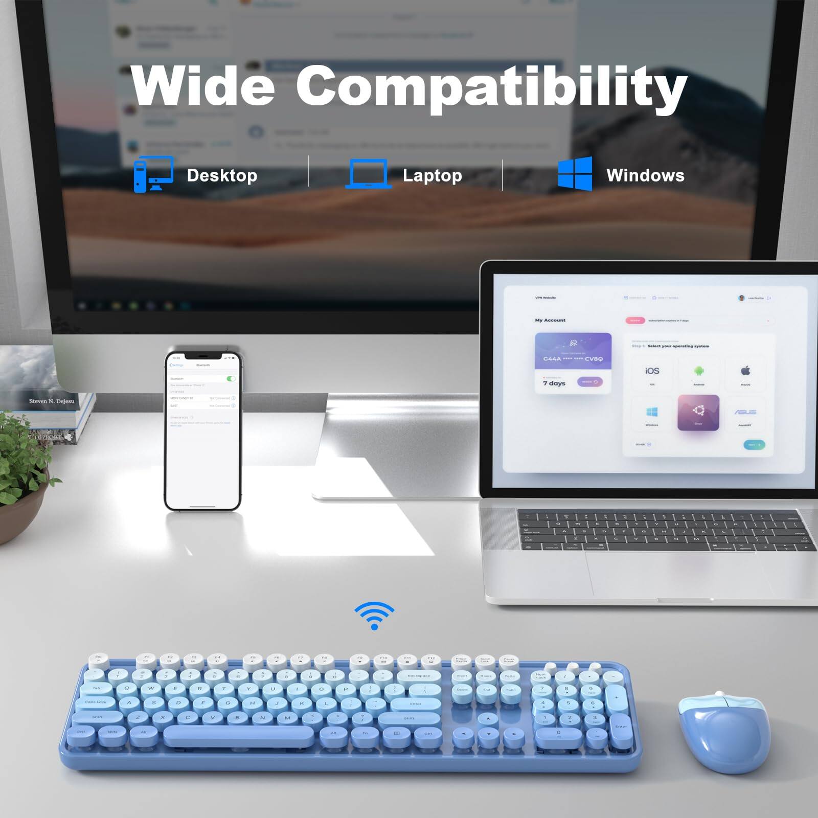 Wide Compatibility  
Desktop Laptop Windows