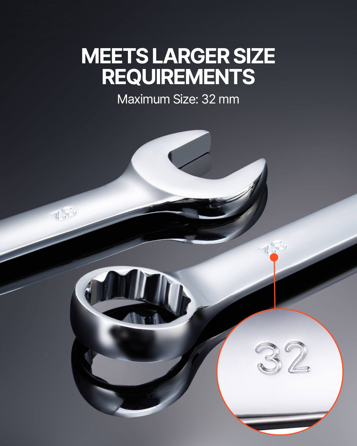 MEETS LARGER SIZE REQUIREMENTS  
Maximum Size: 32 mm