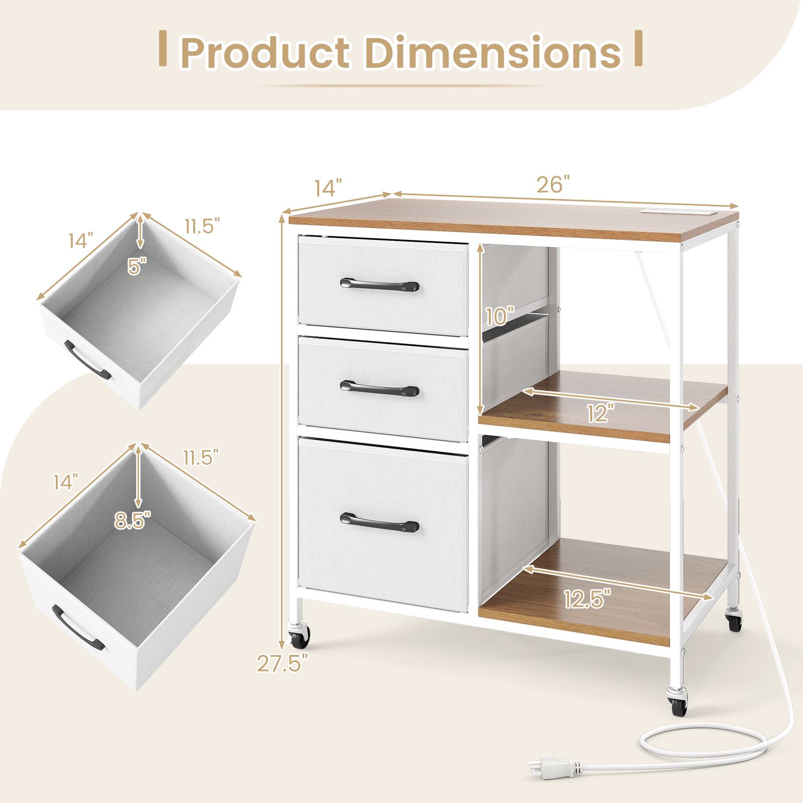 I Product Dimensions I

14" x 26" x 14" x 5" x 11.5" x 10" x 12" x 14" x 11.5" x 8.5" x 12.5" x 27.5"