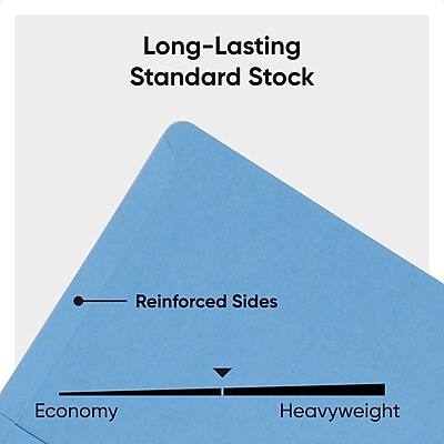 Long-Lasting Standard Stock

- Reinforced Sides

Economy Heavyweight