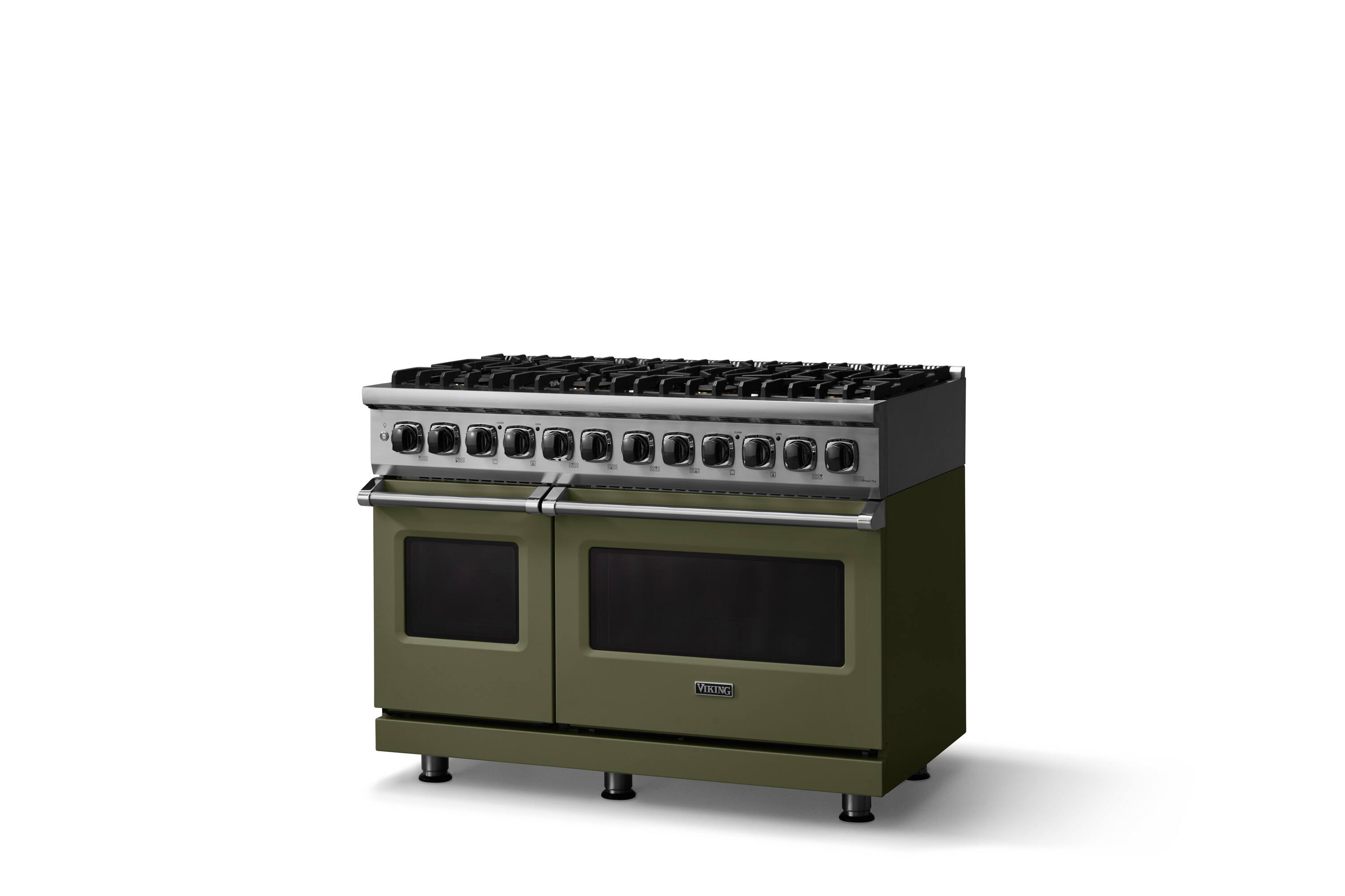 Angle. Viking - 5-Series Gas Open Burner Range - Martini.