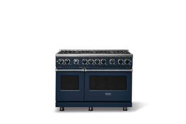 Viking - 48"W. 7.3 Cu. Ft. Freestanding Sealed 8 Burner LP Gas Range - Slate Blue - Slate Blue