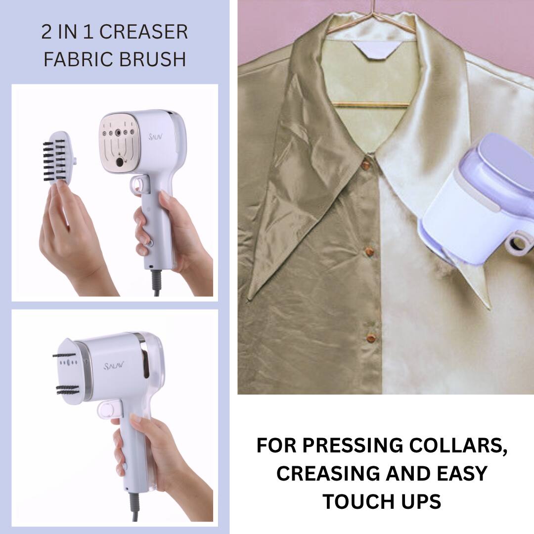 2 IN 1 CREASER FABRIC BRUSH

FOR PRESSING COLLARS, CREASING AND EASY TOUCH UPS