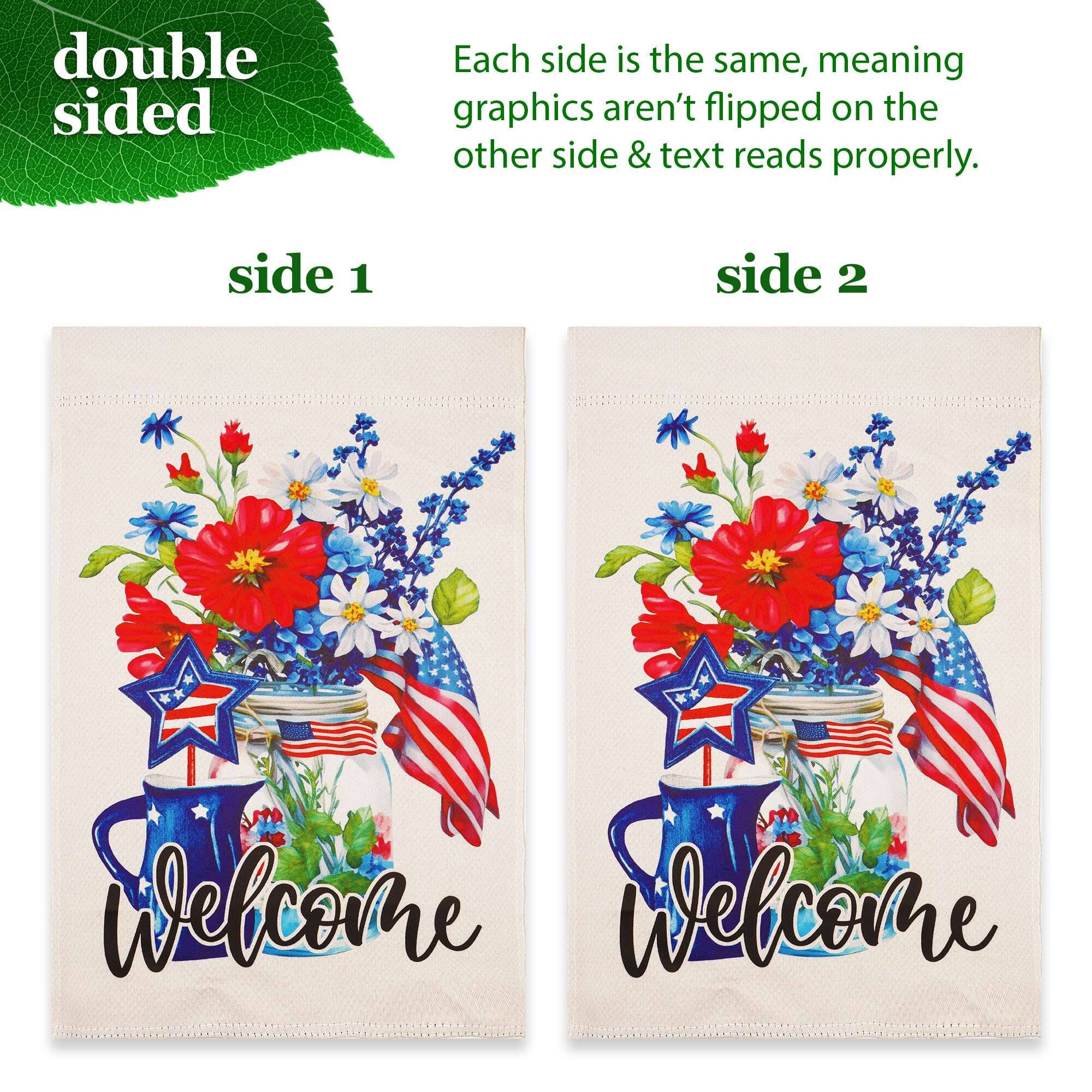 double sided

Each side is the same, meaning graphics aren't flipped on the other side & text reads properly.

side 1

side 2

Welcome