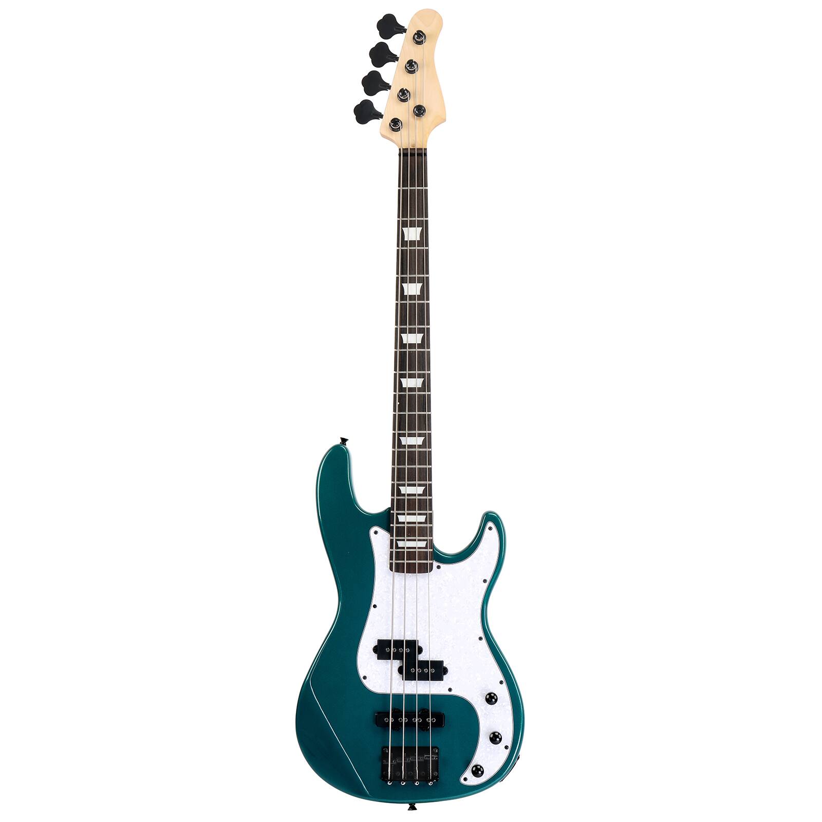 Alt View 3. Winado - KP Bass Electric Guitar 46" Basswood School Band 4 String With 20w AMP & Bag Full Size Standard Right Handed.