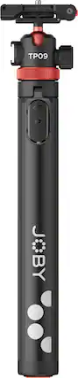 Front. JOBY - TelePod® Grip Tripod extends to 59", For Smartphones and Cameras for Canon, Apple, Fujifilm, Sony, and Samsung.