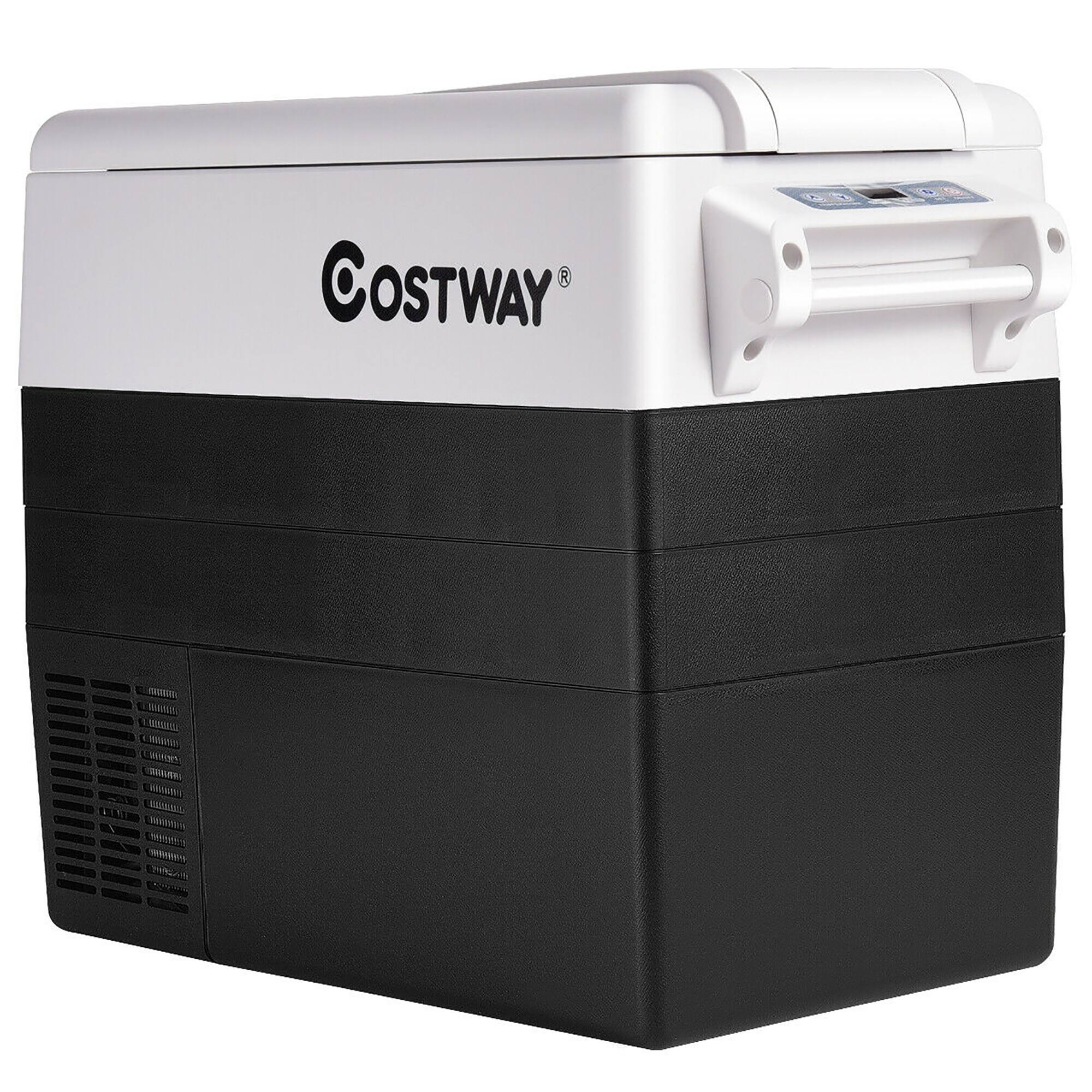 Alt View 21. Costway - 55 Quarts Portable Refrigerator Electric Car Cooler Compressor Freezer for RVs Camping - Black.