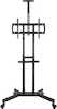 Front. Insignia™ - Mobile TV Cart with Shelves for Most 32-90" TVs - Black.