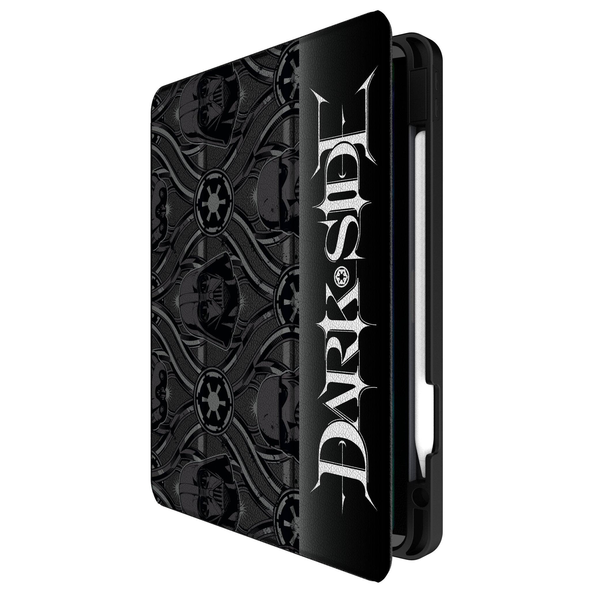 Angle. Keyscaper - Star Wars: A New Hope Pattern Tablet Case - Apple iPad Air 13in (M2/M3) - Dark Side.
