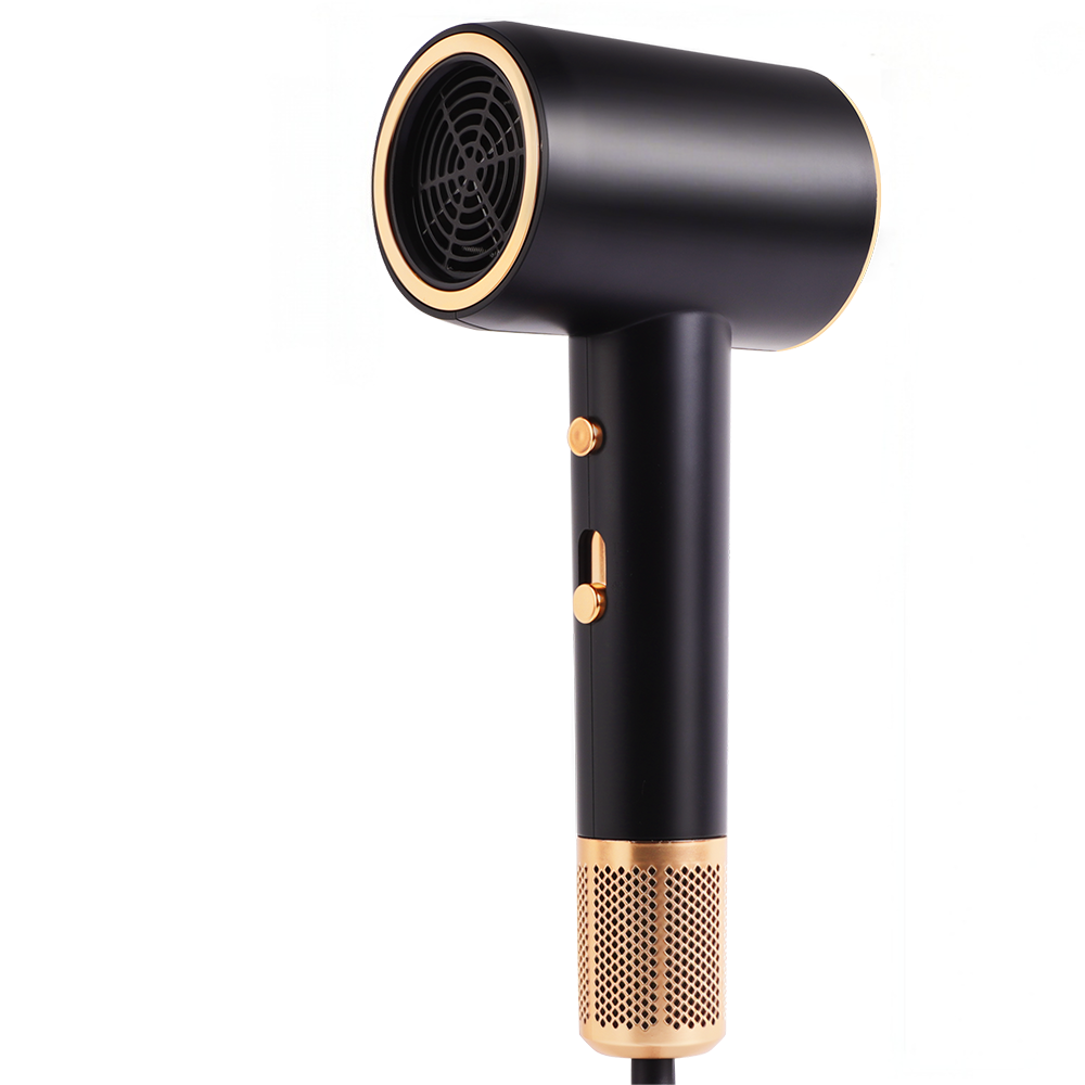 Left. Morfone - 10pcs hammer style hair dryer,adjustable hot and cold air. A hair set with comb hair clips and a fan-shaped nozzle..